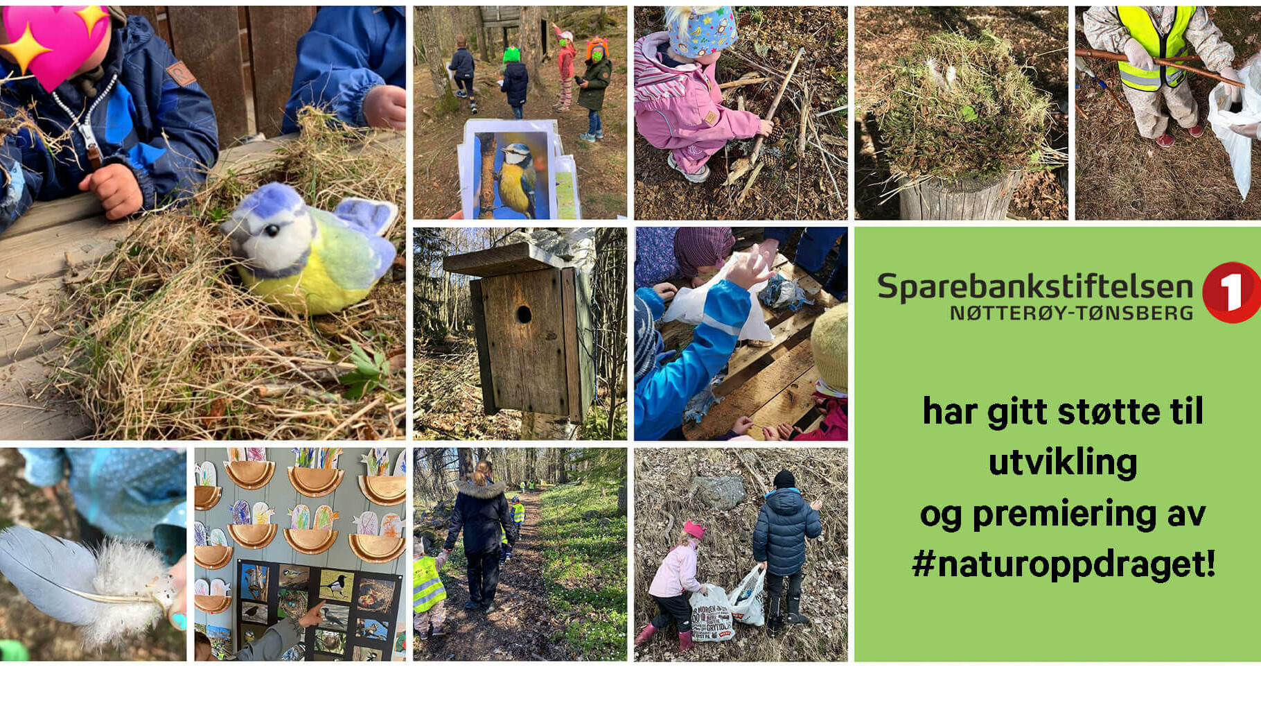 Bilder fra #naturoppdraget som har fått støtte av Sparebankstiftelsen Nøtterøy-Tønsberg