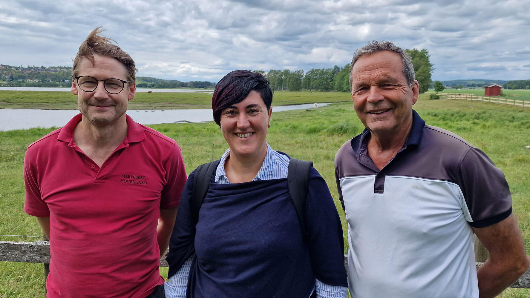 Det nye styret i Stiftelsen Ilene. F.v. Nicolaus Wedel Jarlsberg, Selma Hadzic og Knut-Ivar Løken