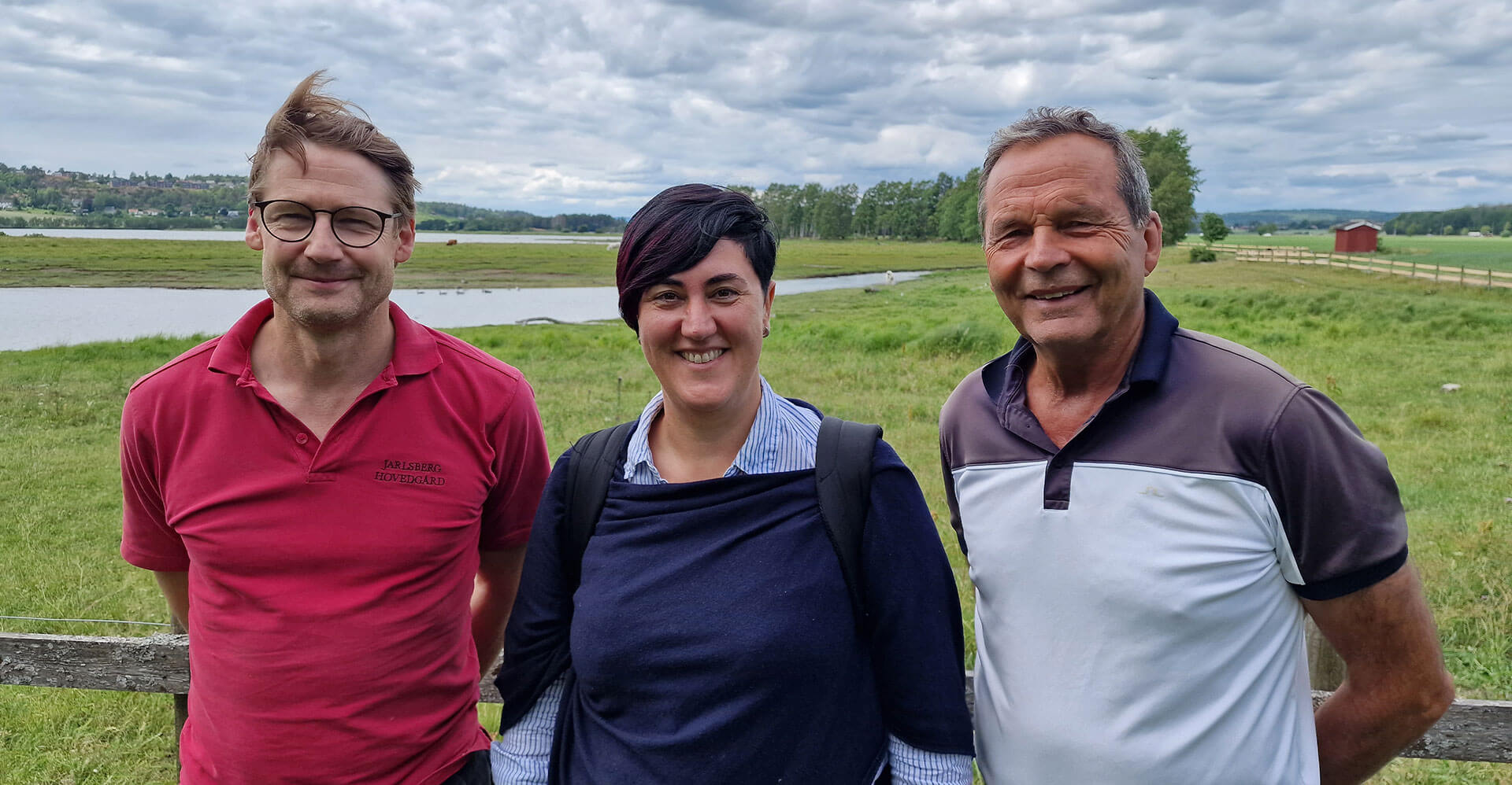 Det nye styret i Stiftelsen Ilene. F.v. Nicolaus Wedel Jarlsberg, Selma Hadzic og Knut-Ivar Løken